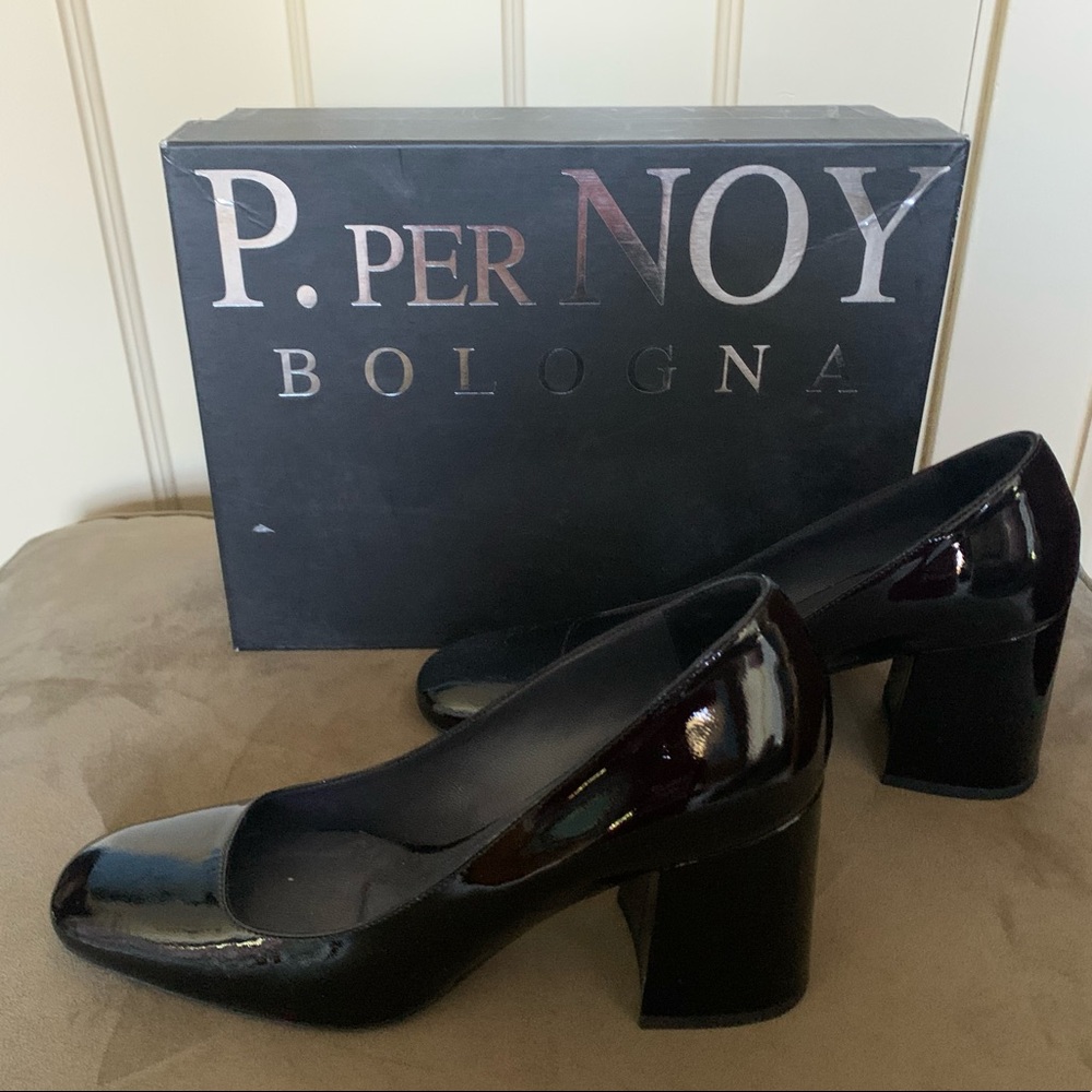 G.P. PER NOY BOLOGNA patent leather pumps  EUR size 38/ US Size 8